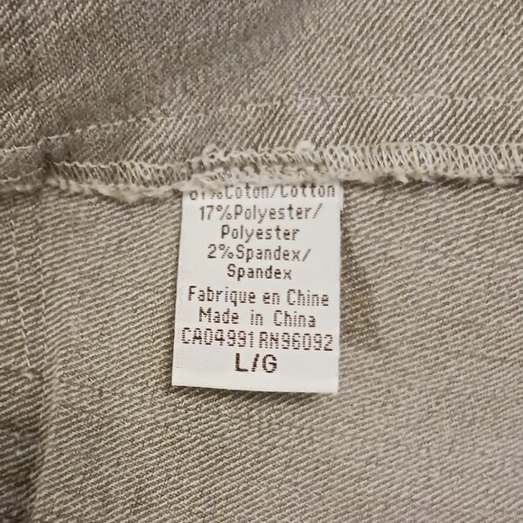 Women's Size Large Katherine Barclay Grey Jean Jacket - Picture 9 of 10